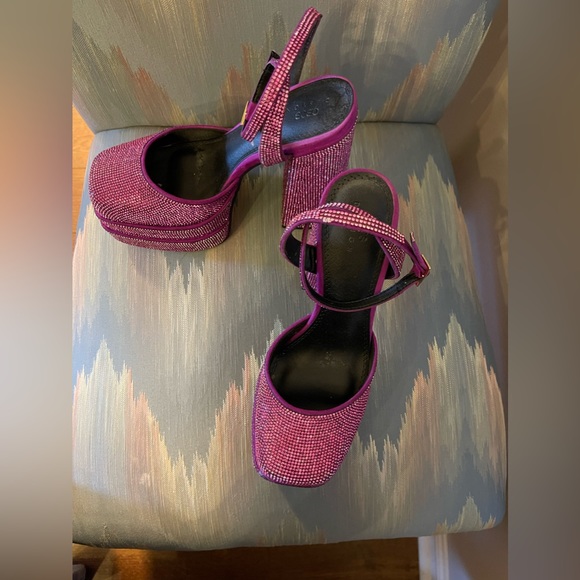 Pink Rhinestone Platforms - Picture 2 of 6